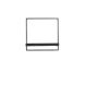 Wandplank Pardal hout metaal 50x50 cm zwart