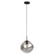 Hanglamp Macato zwart smoke glas 1-lichts