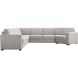 Hoekbank links Muscolo grijs relaxfunctie premium comfort