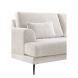 Hoekbank rechts Ansio pocket-visco zitting beige
