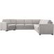 Hoekbank rechts Muscolo grijs relaxfunctie premium comfort