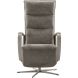 Relaxfauteuil Seduto elektrisch microleder donkergrijs
