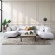 Hoekbank rechts Pantini lichtgrijs premium comfort