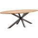 Eettafel Mesola mangohout 200x100 cm ovaal natural