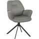 Eetkamerstoel Loranzo draaibaar microvezel grijs
