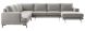 Hoekbank links Acante grijs basic comfort