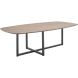 Salontafel Tavolo eikenhout 70x140 cm Deens ovaal grijs
