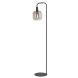 Vloerlamp Peglio glas smoke zwart 1-lichts