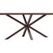 Eettafel Tavolo eikenhout 200x100 cm rechthoekig donkerbruin