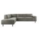 Hoekbank links Pantini microleder grafiet premium comfort
