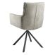 Eetkamerstoel Cavaletta draaibaar combi stof beige