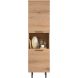 Opbergkast Paranno 197x055x42 cm bruin 2 deurs
