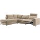 Hoekbank links Licato taupe relaxfunctie excellent comfort hocker