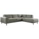 Hoekbank rechts Pantini microleder grafiet basic comfort