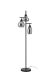 Vloerlamp zwart smoke glas 3-lichts - Lungo