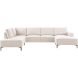 Hoekbank links Fabria groot beige basic comfort