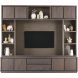 Tv-wandmeubel Lavio grafiet eikenhout 242 cm