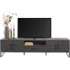 TV-meubel Piastra 188 cm zwart