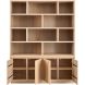Wandmeubel Lavio eiken 164 cm naturel grijs