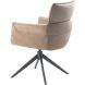 Eetkamerstoel Mirandola draaibaar microleder taupe