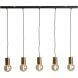 Hanglamp Trecate ruw antiek brons 5-lichts
