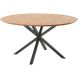 Eettafel Romaro teakhout 150 cm rond mix rough