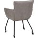 Eetkamerstoel Novile microleder beige met wiel