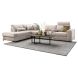 Hoekbank links Licato taupe relaxfunctie excellent comfort hocker