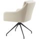 Eetkamerstoel Meltina draaibaar soleda leder lichtgrijs