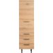Opbergkast Paranno 197x055x42 cm bruin