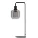 Tafellamp Peglio glas smoke zwart 1-lichts