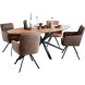 Eettafel Aska teak 240x120 cm ovaal naturel brushed