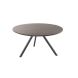 Salontafel Tavolo eikenhout 80 cm rond grafiet