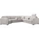 Hoekbank rechts Muscolo grijs relaxfunctie premium comfort