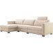 Hoekbank links Licato naturel relaxfunctie premium comfort