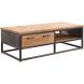 Salontafel Mesola 65x130 cm rond mango natural
