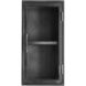 Wandmeubel Carpino metaal glas 70x35 cm