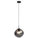 Hanglamp Macato zwart smoke glas 1-lichts