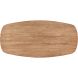 Salontafel Romaro teakhout 140x70 cm Deens ovaal mix rough
