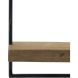 Wandplank Pardal hout metaal 50x30 cm bruin
