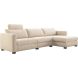 Hoekbank rechts Licato naturel relaxfunctie premium comfort