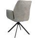 Eetkamerstoel Ombrone draaibaar chenille donkergrijs