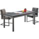 Kindertafel Tratto 110x55 cm rechthoekig mango zwart