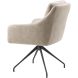 Eetkamerstoel Meltina draaibaar microleder beige