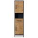 Opbergkast Vinito (49 Cm) eiken fineer zwart/naturel