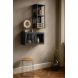 Wandmeubel Carpino metaal glas 70x35 cm