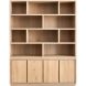 Wandmeubel Lavio eiken 164 cm naturel grijs