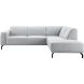 Hoekbank rechts Bellanti lichtgrijs basic comfort
