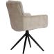 Eetkamerstoel Letta draaibaar velvet lichtgrijs