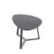 Salontafel Lineto 47x61 cm organisch zwart keramiek